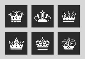 Free crown logo vector set