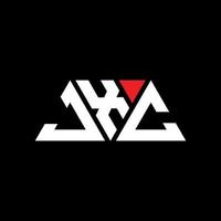 design de logotipo de letra de triângulo jxc com forma de triângulo. monograma de design de logotipo de triângulo jxc. modelo de logotipo de vetor de triângulo jxc com cor vermelha. jxc logotipo triangular logotipo simples, elegante e luxuoso. jxc