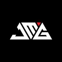jmg design de logotipo de letra triângulo com forma de triângulo. monograma de design de logotipo jmg triângulo. modelo de logotipo de vetor jmg triângulo com cor vermelha. jmg logotipo triangular logotipo simples, elegante e luxuoso. jmg