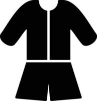 ícone de glifo de pijama vetor