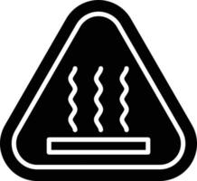 ícone de glifo de superfície quente vetor