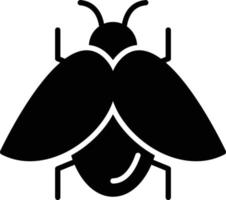 ícone de glifo de bug vetor