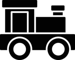ícone de glifo de trem de brinquedo vetor