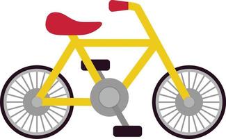 ícone plano de bicicleta vetor