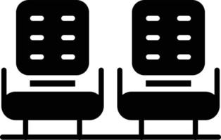 ícone de glifo de assentos vetor