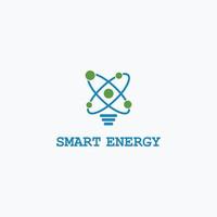 logotipo de design abstrato de energia inteligente vetor