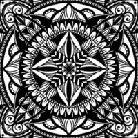 gráfico redondo tradicional mandala abstrato isolado em background.boho indian shape.ethnic estilo oriental branco. vetor