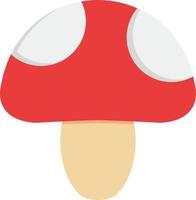 ícone plano de cogumelo vetor