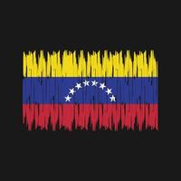 pinceladas de bandeira da venezuela. bandeira nacional vetor