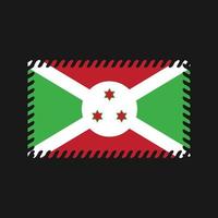 vetor de bandeira do burundi. bandeira nacional