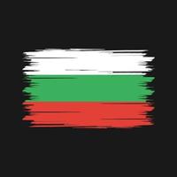 pincel de bandeira da bulgária. bandeira nacional vetor