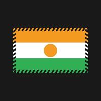 vetor de bandeira do niger. bandeira nacional