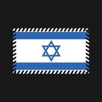 vetor de bandeira de israel. bandeira nacional