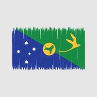escova de bandeira das ilhas de natal. bandeira nacional vetor