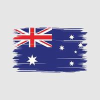 escova de bandeira da austrália. bandeira nacional vetor