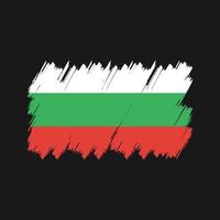 vetor de pincel de bandeira da bulgária. bandeira nacional