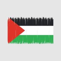 pincel de bandeira da Palestina. bandeira nacional vetor