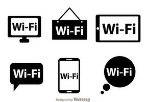 Wifi back logo vectors