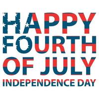 feliz 4 de julho dia da independência dos estados unidos da américa vetor de design de t-shirt