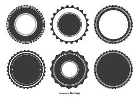 Formas de distintivo variadas vetor