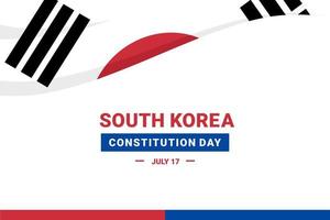 dia da constituição da coreia do sul vetor