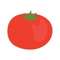 simples simples tomate fofo. comida saudável, vitaminas, legumes. ilustração em estilo simples vetor