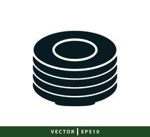 modelo de design de logotipo de vetor de ícone de placa