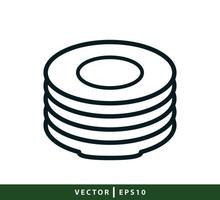 modelo de design de logotipo de vetor de ícone de placa