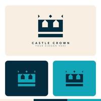 design de logotipo de coroa de rei minimalista simples vetor
