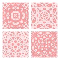 padrões de azulejos design sem costura em ilustração vetorial livre de vetor rosa