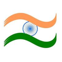 desenho de bandeira indiana vetor