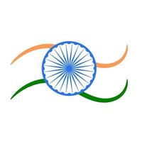 desenho de bandeira indiana vetor