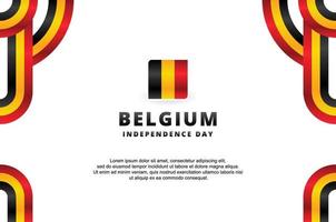 fundo de design do dia da independência da bélgica para o momento internacional vetor