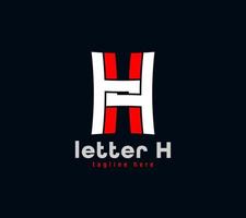 design de logotipo letra h. série especial única. ilustração em vetor modelo de design minimalista criativo