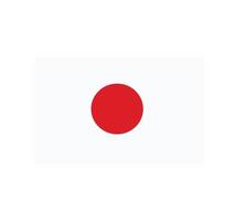 bandeira do japão. ilustração vetorial eps10 vetor