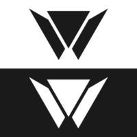 design de logotipo letra w vetor