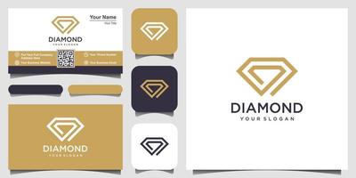 modelo de design de logotipo de conceito de diamante criativo e design de cartão de visita. grupo diamante, equipe, comunidade