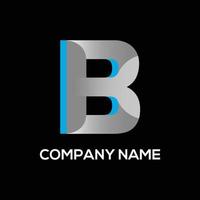 arte vetorial do logotipo da letra b, belo logotipo b, ícones e gráficos vetor