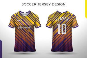 design de camiseta de frente para trás. design esportivo para futebol, corrida, ciclismo, vetor de camisa de jogos.