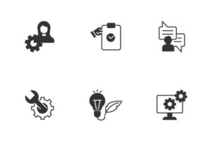 é conjunto de ícones de especialistas. elementos de vetor de símbolo de pacote de especialistas para web infográfico