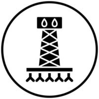 estilo de ícone de fracking vetor
