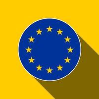 país união europeia. bandeira da união europeia. ilustração vetorial. vetor