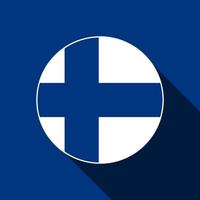 país Finlândia. bandeira da Finlândia. ilustração vetorial. vetor