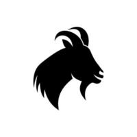 logotipo da cabeça de cabra vetor