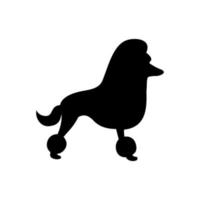 logotipo do cão poodle vetor