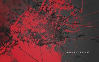 vetor de fundo preto e vermelho de textura abstrata grunge