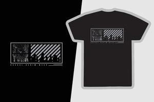 design de camiseta de vetor de tipografia de ilustração de nova york