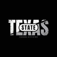 design de camisetas e roupas do texas vetor