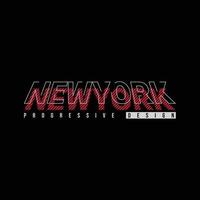 design de camisetas e roupas de nova york vetor