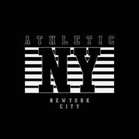 design de camiseta de vetor de tipografia de nova york